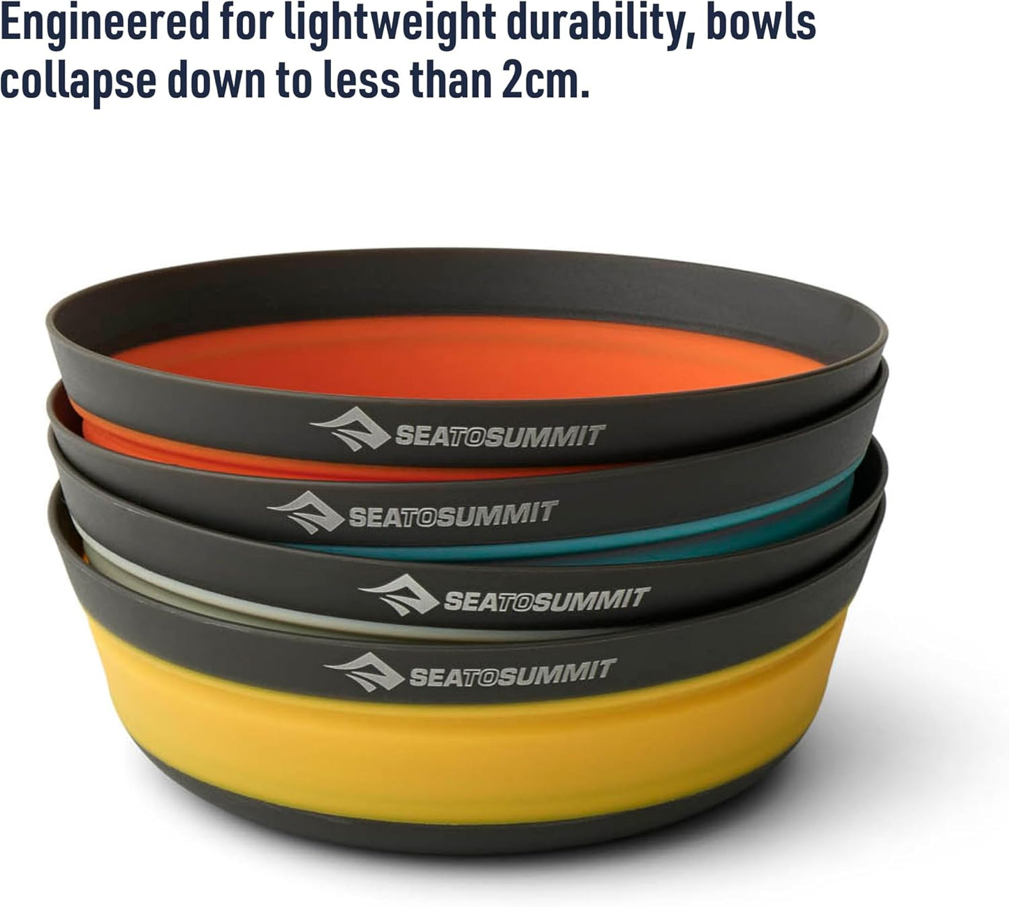 Sea to Summit Frontier Ultralight Collapsible Bowl, Medium (23 fl oz), Bone White