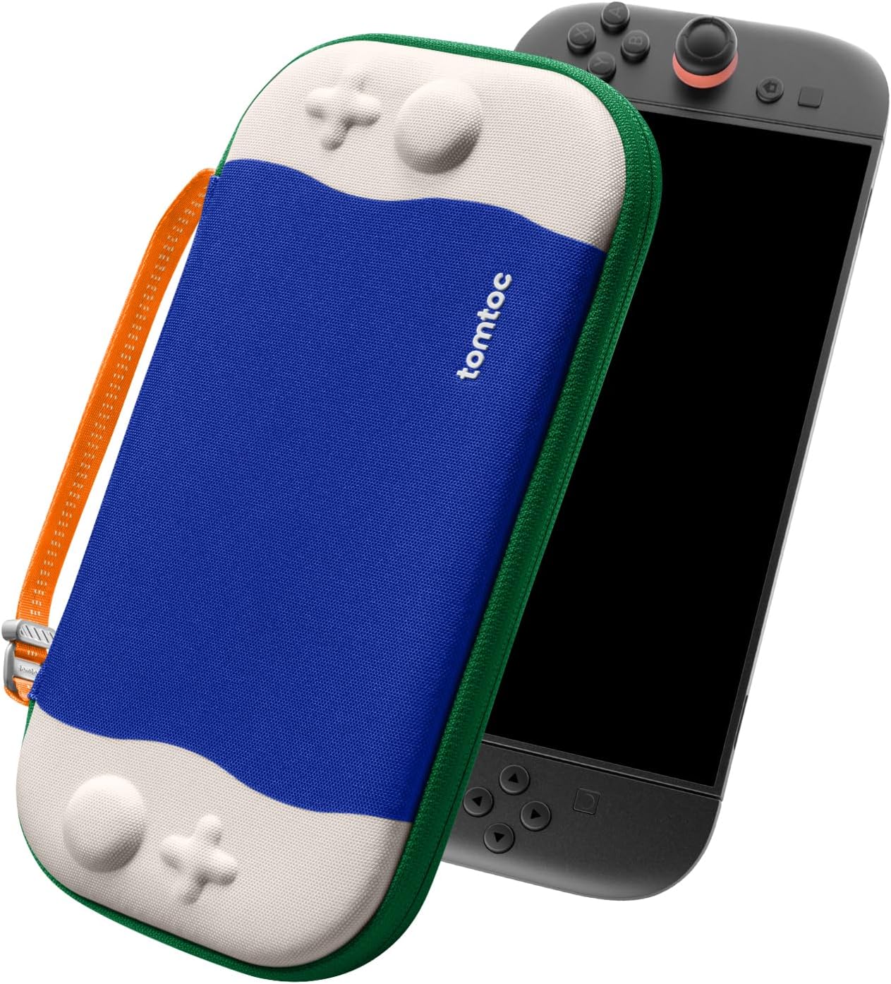 tomtoc Slim Carrying Case for Nintendo Switch 2 Model 2025, Odorless Felt Protective Hard Shell with 12 Game Card Slots, Portable Travel Storage Case with Original Patent and Military Grade Protection