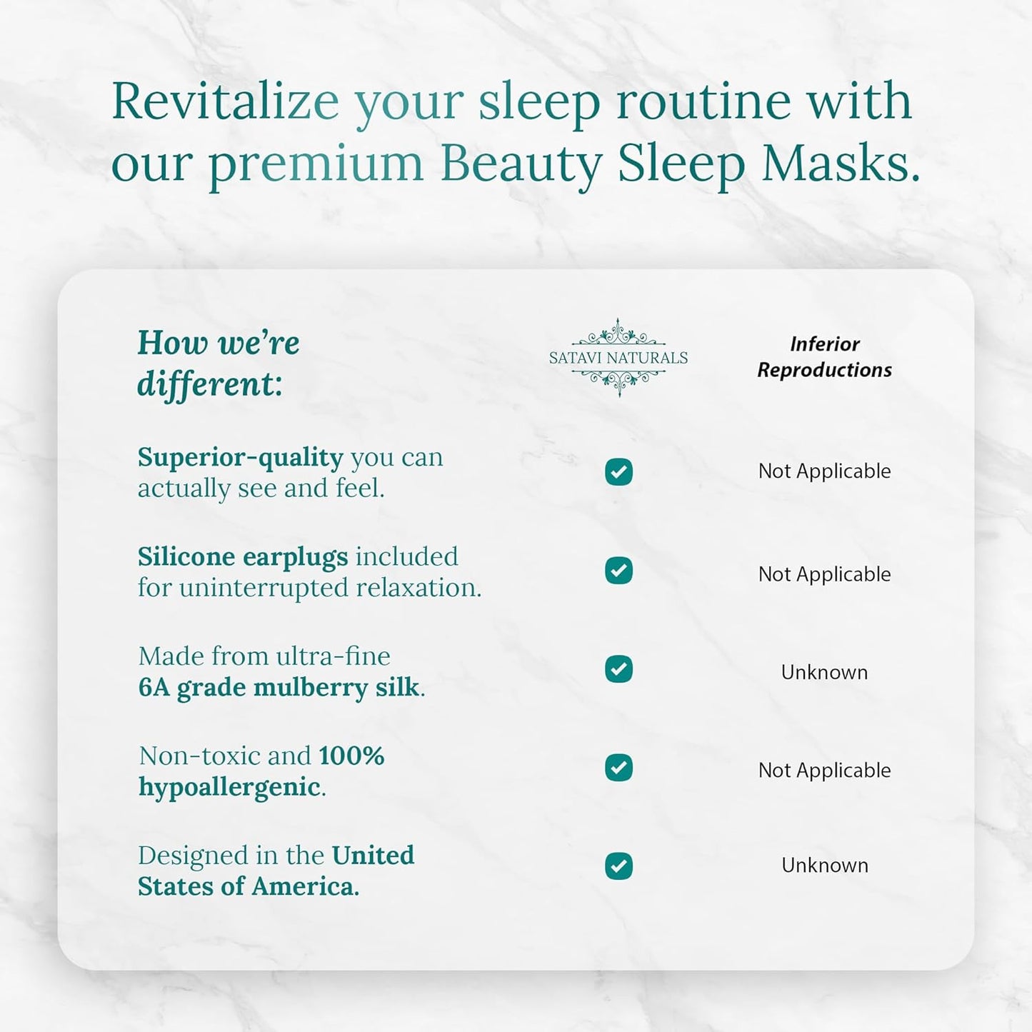 Mulberry Soft Silk Eye Mask for Sleeping with Ear Plugs & Luxury Bag - Cooling Night Eye Covers Sleep Face Mask for Women - Blindfold Travel Eye Mask Blocking Out Light - Black