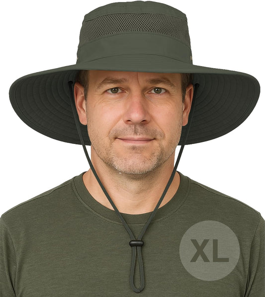 GearTOP Safari Sun Hat for Men and Sun Hats for Women UV Protection UPF 50+ Hiking, Gardening, Fishing