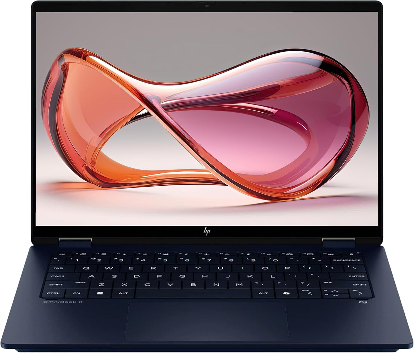 HP OmniBook X Flip 2-in-1 Copilot+ Laptop, Intel Ultra 7-256V, 16 GB LPDDR5x RAM, 1 TB PCIe SSD, 14" 2K (1920x1200) Touchscreen, Intel Arc 140V, Backlit Keyboard, W11 Home, Atmospheric Blue