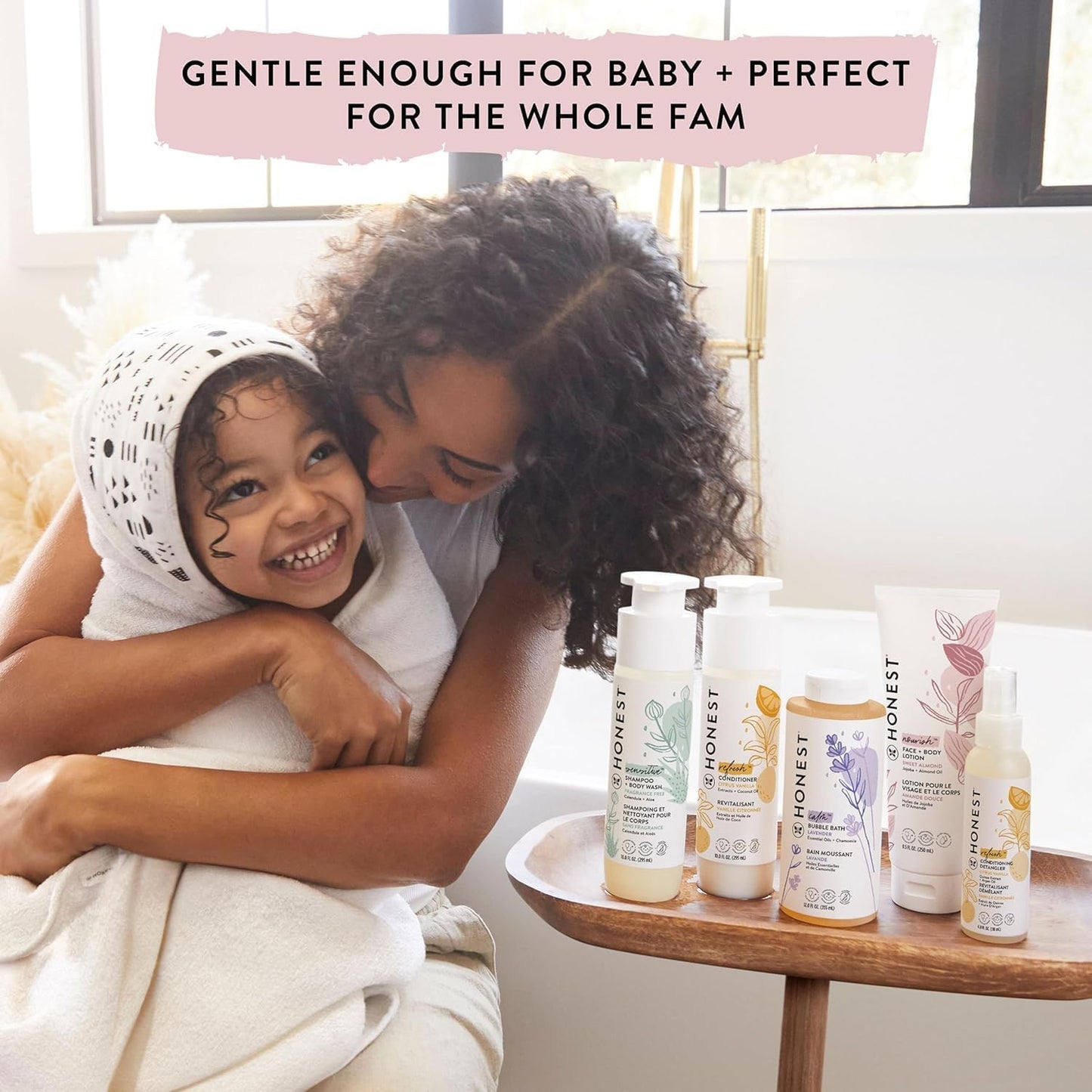 The Honest Company Silicone-Free Conditioner | Gentle for Baby | Naturally Derived, Tear-free, Hypoallergenic | Lavender Calm, 10 fl oz