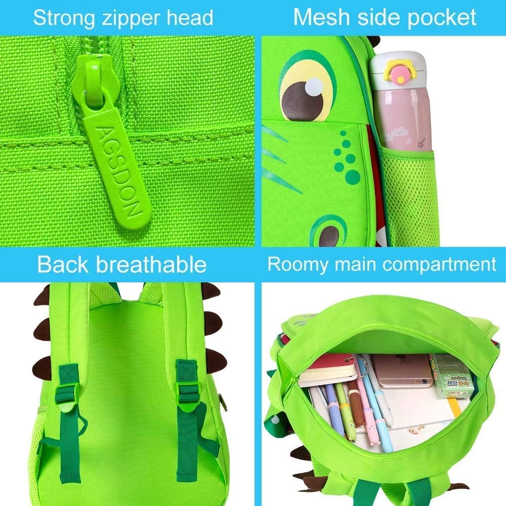 CCJPX Toddler Backpack for Boys Girls, Dinosaur Unicorn Cat Preschool Bookbag Kindergarten Cute School Bag