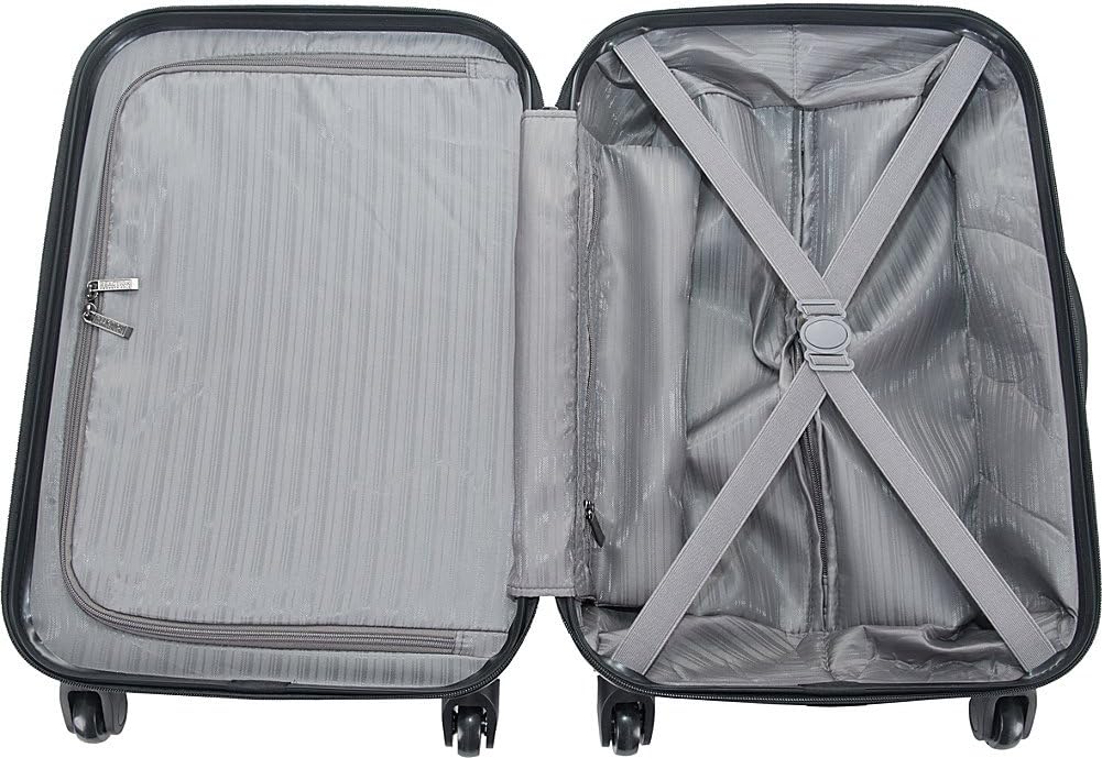 Kenneth Cole REACTION Out of Bounds Lightweight Hardshell 4-Wheel Spinner Luggage, Rose Gold, 20-Inch Carry On