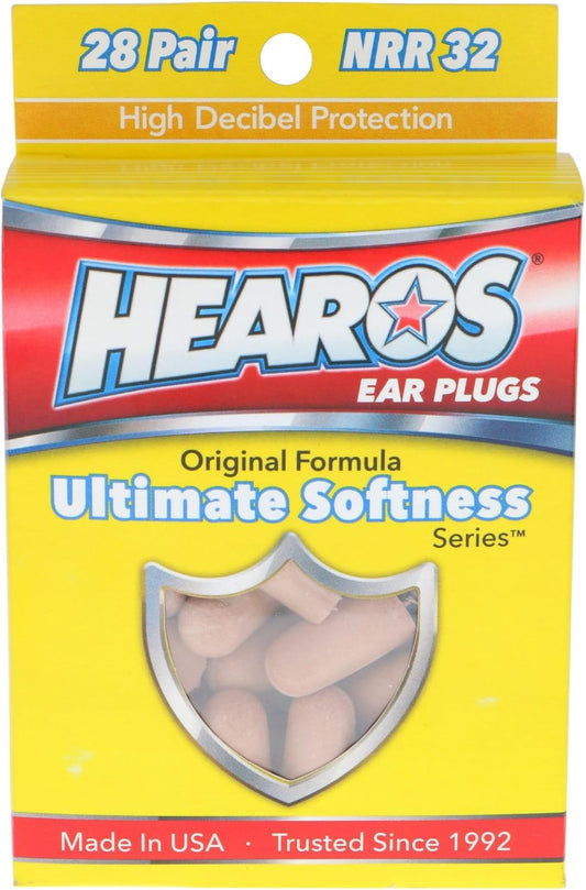 HEAROS Ultimate Softness Series Ear Plugs 28 Pair