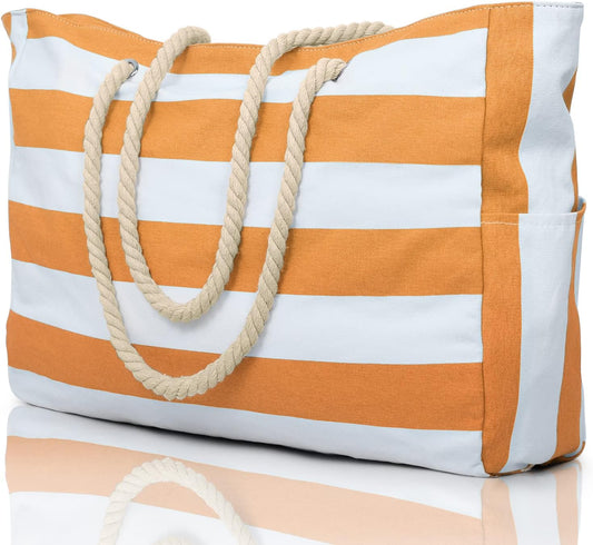 Becokan Beach Bags for Women Large Waterproof Beach Tote Bag Zipper Beach Bags Waterproof Sandproof Swim Pool Bag Large Tote