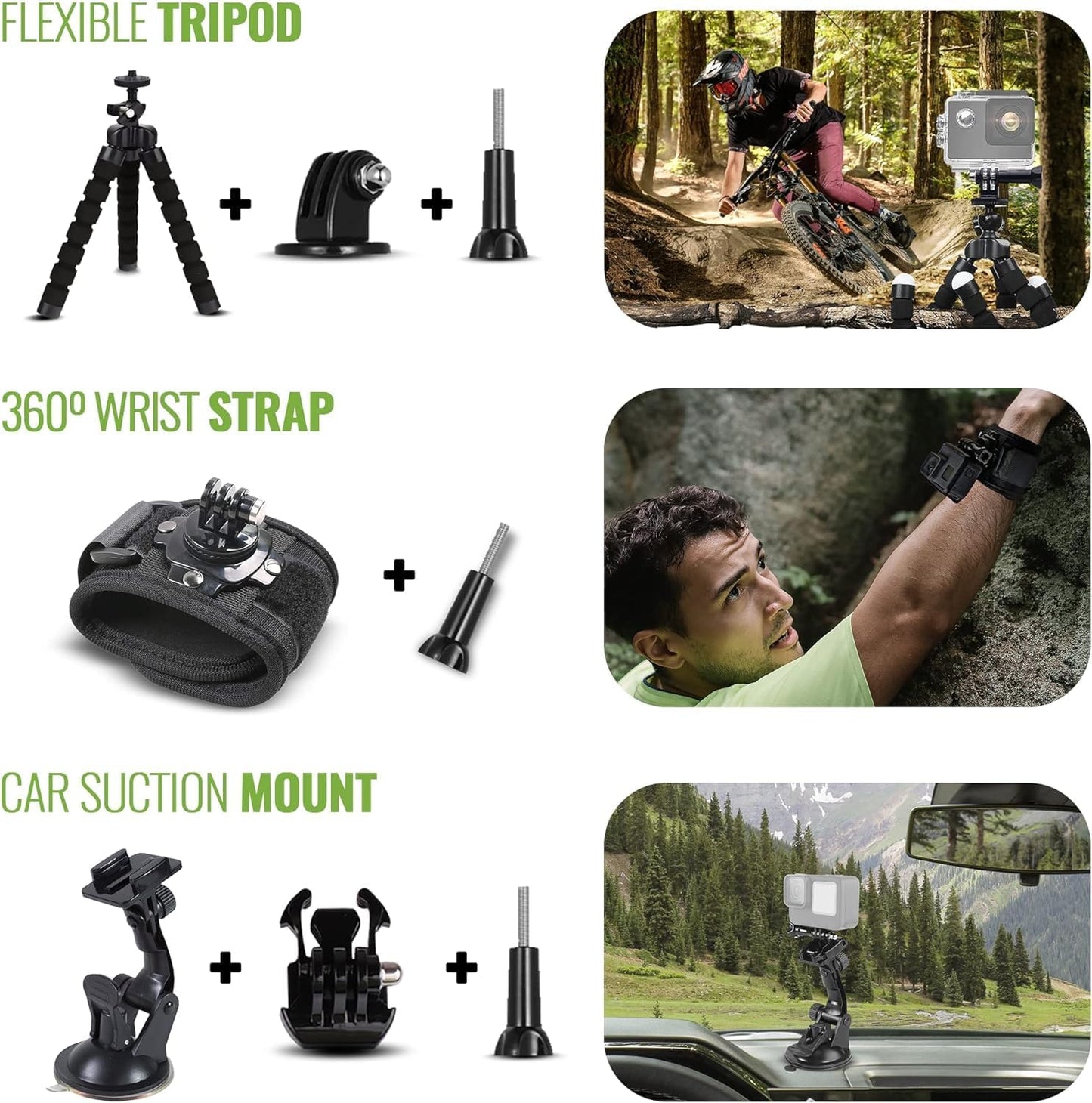 GoPro HERO11 (Go Pro Hero11) Black Mini - Waterproof Action Camera with 5.3K Ultra HD Video, 24.7MP Photos, 1/1.9" Sensor, Stabilization + 50-in-1 Accessory Kit + 64GB Card + More