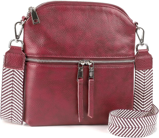 befen Genuine Leather Small Crossbody Purses for Women Travel Cross Body Bags Lightweight with Adjustable Shoulder Strap