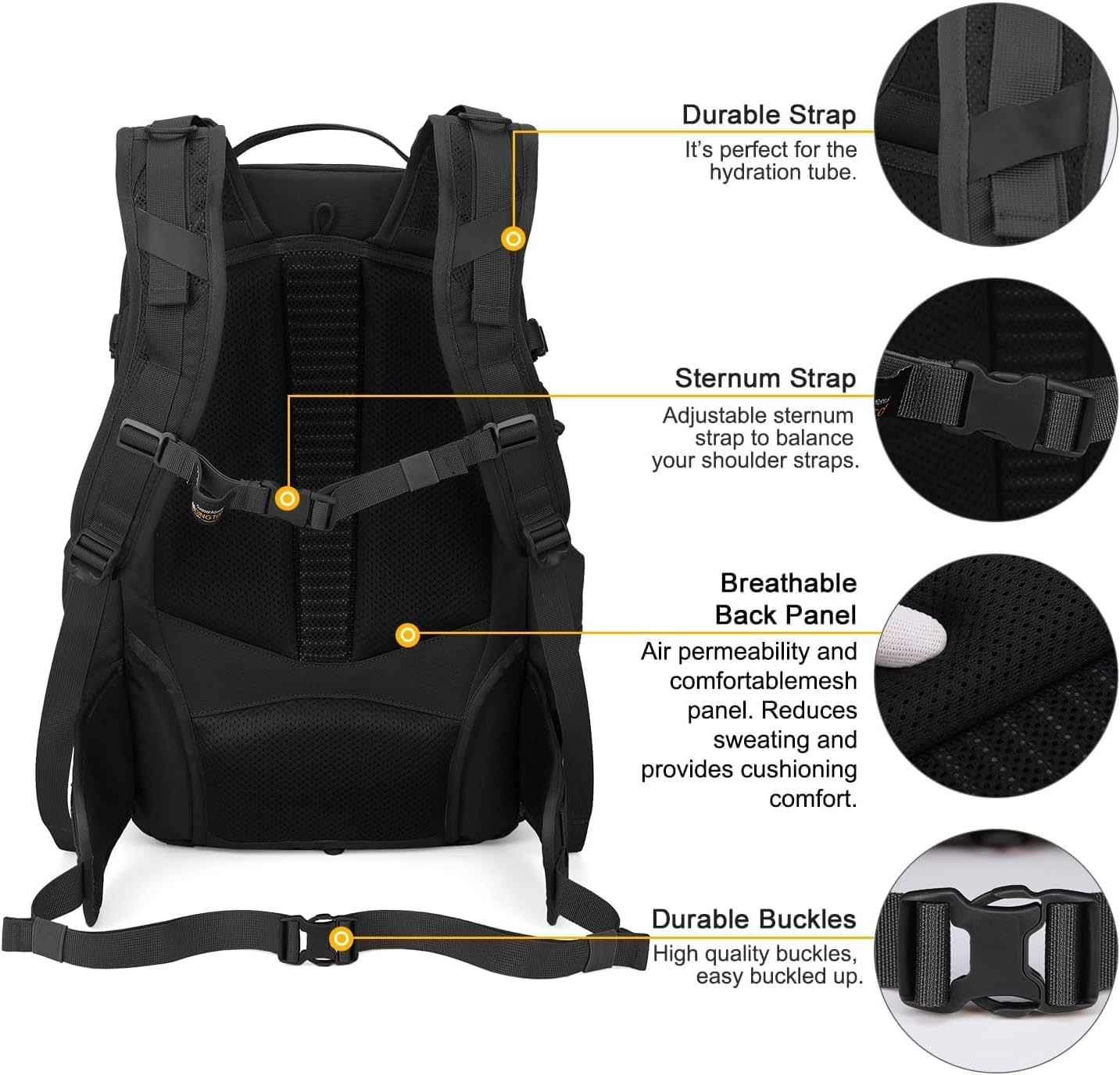 Mardingtop 35L Molle Tactical Military Backpack for Men，Cordura Backpack for Hiking,Camping,Survival