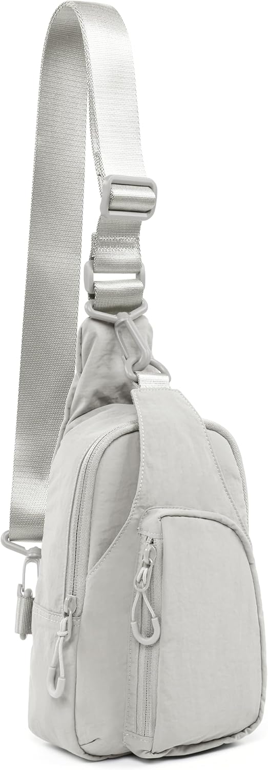 ODODOS Daily Sling Bag with Adjustable Straps Crossbody Chest Bag Lightweight Small Backpack for Casual Traveling Hiking