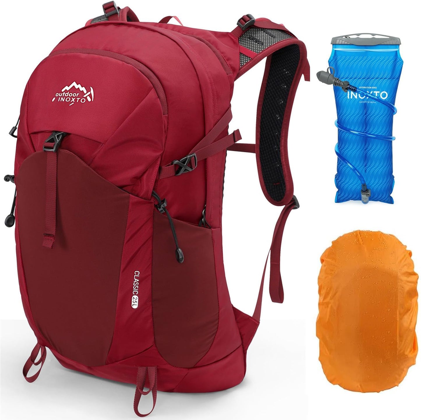 Hiking Hydration Backpack with 3l Water Bladder for Women and Men 25L Water Backpack for Hiking, Cycling, Climbing, Camping