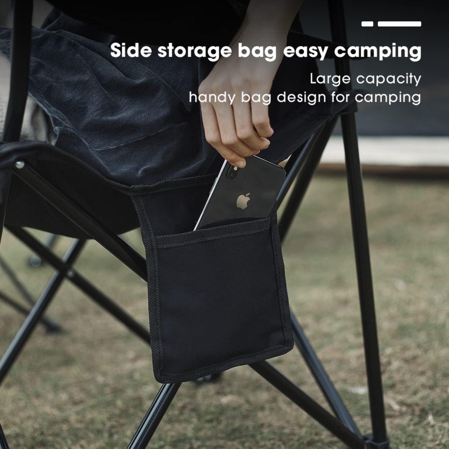Damei century 4PCS Folding Camping Chairs-Lightweight, Installation-Free, Portable Chair for Beach, Lawn, Outdoor Sports