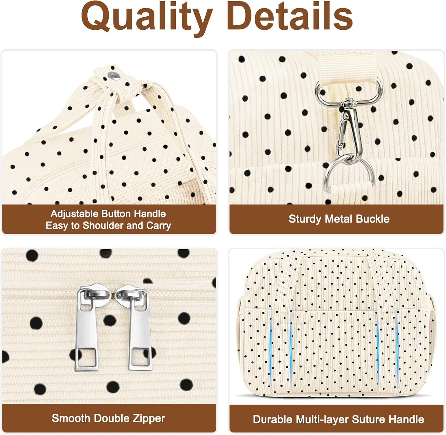 Corduroy Lunch Box Lunch Bag for Women Adults Men, Cute Insulated Work Reusable Leakproof Simple Large Lunch Boxes Tote Bag Adults Cooler Bag, with Shoulder Strap