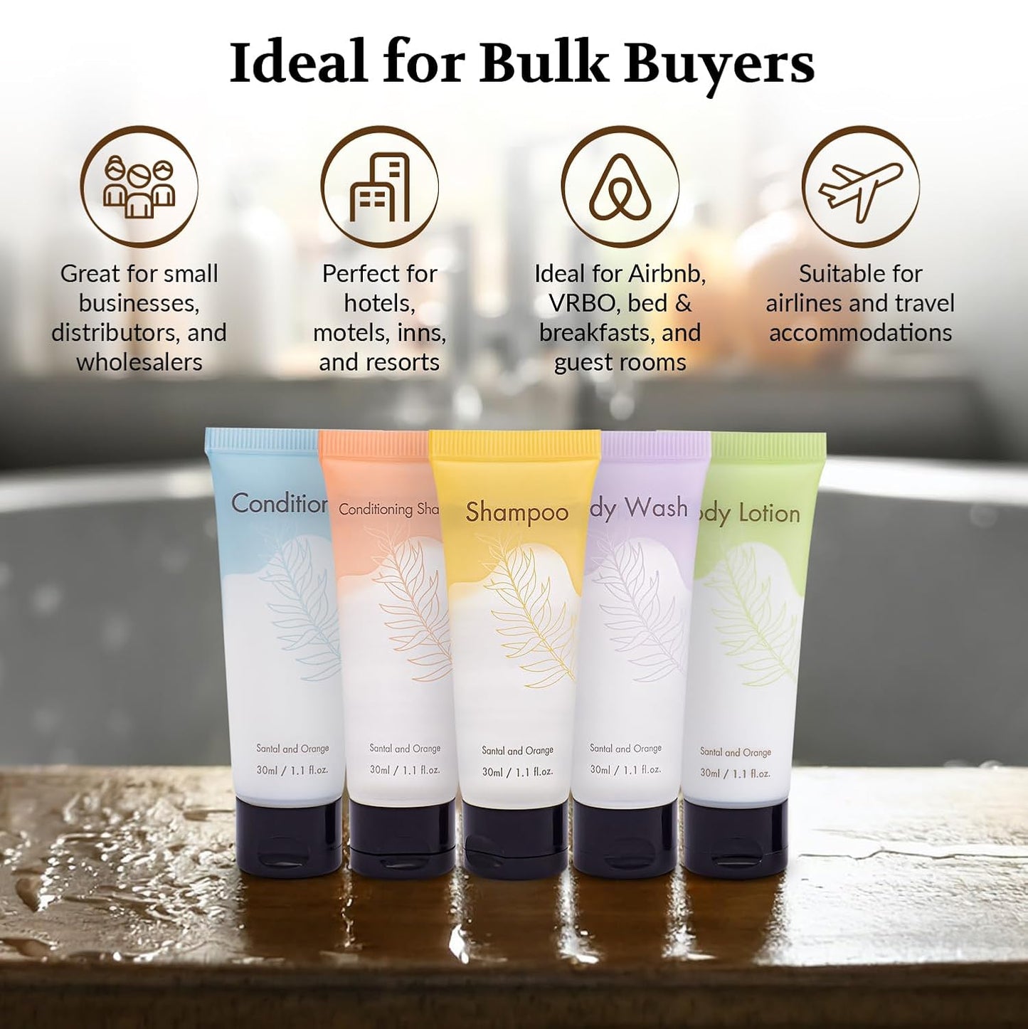 Double Sealed Hotel Conditioner Bulk 200 Pack Individually Wrapped Travel Size Conditioner Aloe and Green Tea Extract Infused Hotel Supplies and Toiletries for Guest