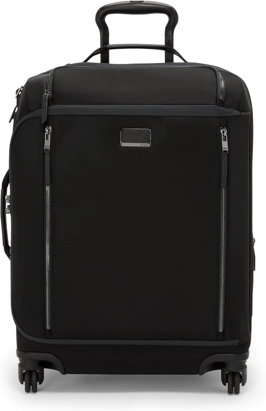TUMI - Voyageur Leger 4 Wheeled Luggage - Women's Lightweight and Spacious, Sleek Silhouette, Durable Premium Suitcase - 21.8" Continental Expandable Carry-On, Black with Gunmetal Hardware