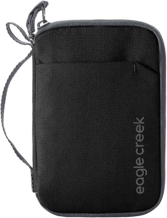 Eagle Creek Stash RFID Passport Wallet – Slim Travel Organizer with RFID Blocking – Secure Storage for Passport, Cards & Cash – Lightweight & Water-Resistant – Unisex – Black