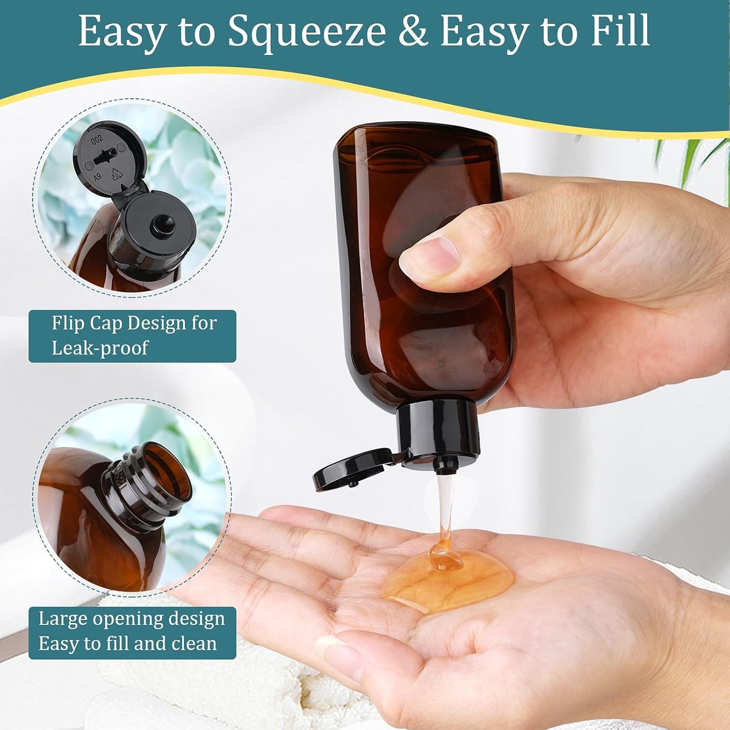 Cosywell Travel Bottles for Toiletries 10PCS TSA Approved Shampoo and Conditioner Bottles Leakproof Plastic Spray Bottle Refillable Travel Containers for Cream Lotion Rose Water