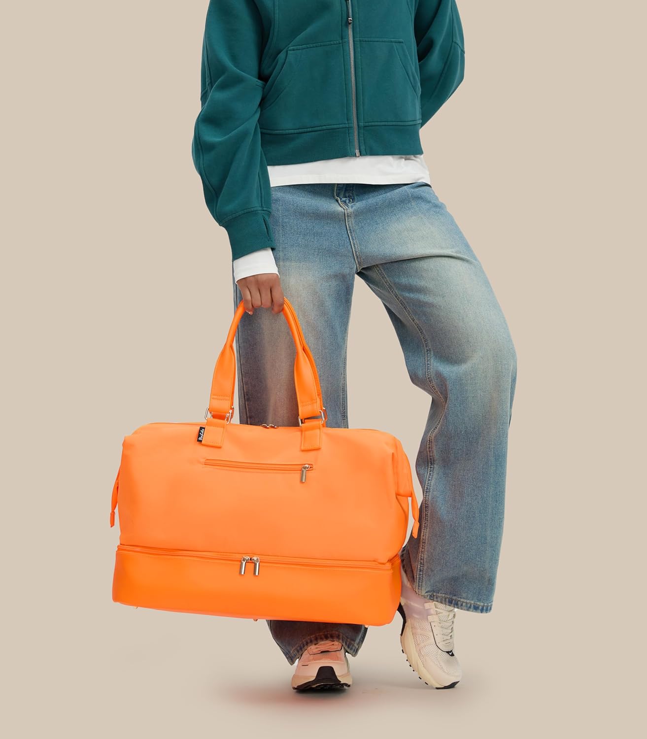 Weekender Bags for Women, Large Travel Duffel Bag with Shoes Compartment, Carry On Overnight Tote Bags with Toiletry Bag