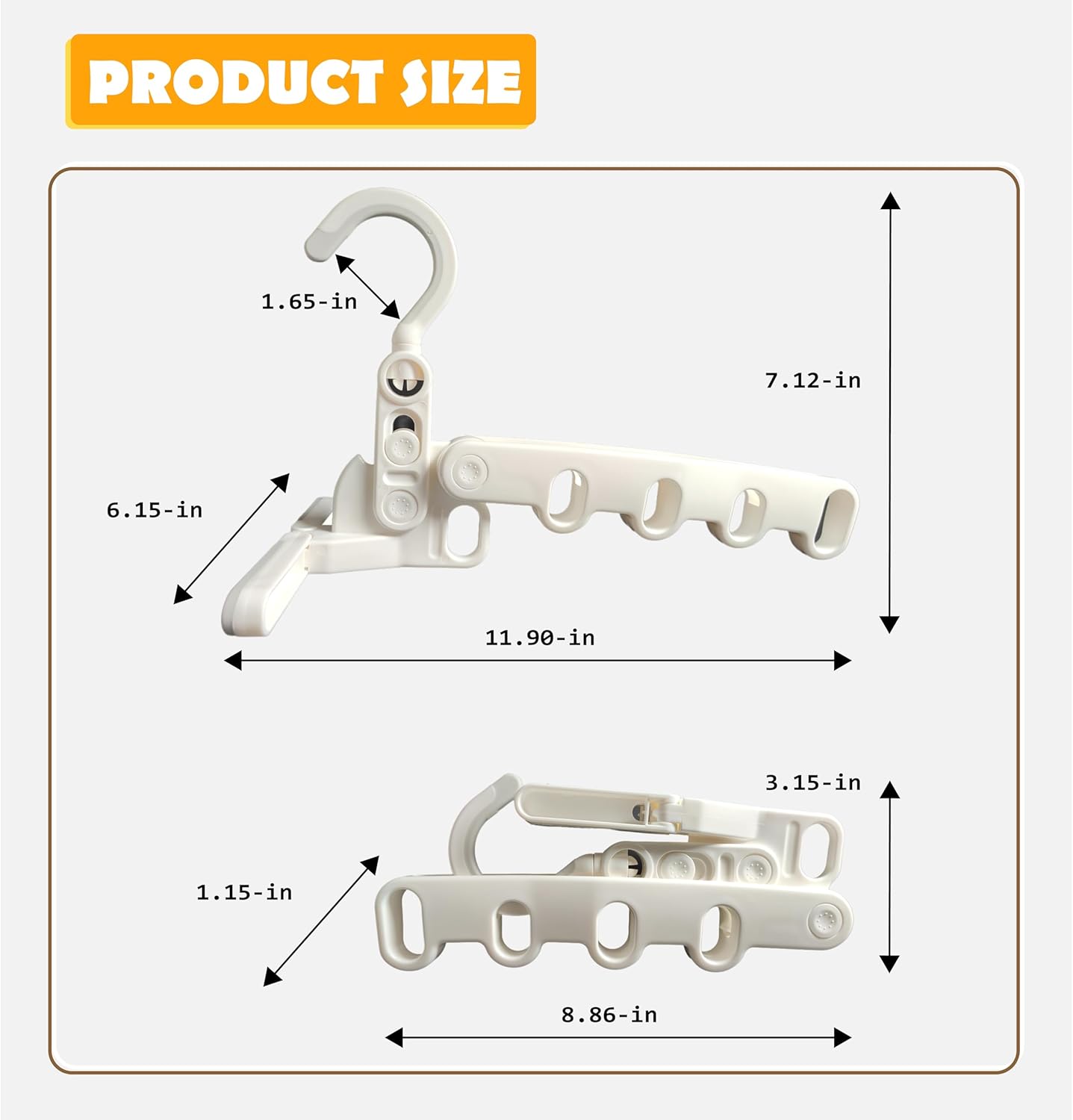 Over The Door Hooks Hanger,Foldable Portable Folding Hangers,Hanging Rack,Clips,Essentials for Cruise,Vacation,Camping,RV,Road Trip,Hotel,Business Travel, Student Apartment(White Bag)