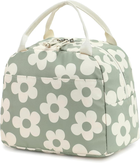 Bluboon Lunch Bag for Women Men Cute Corduroy Lunch Tote Bags Reusable Insulated Lunch Box Large Capacity Reusable Insulated Cooler for Work Picnic or Travel