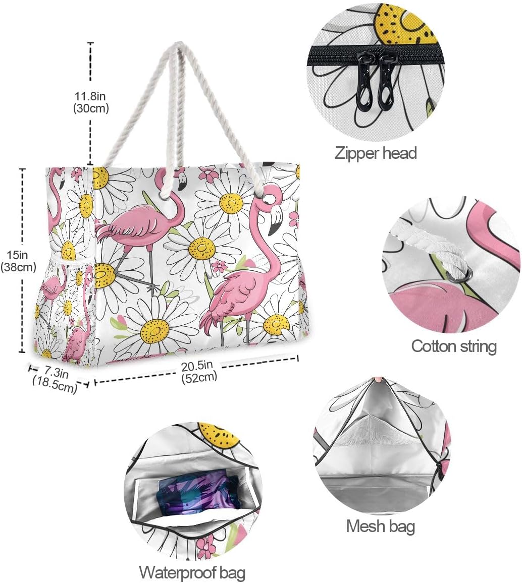 senya Large Beach Bags Totes Canvas Tote Shoulder Bag Soft Wave Water Resistant Bags for Gym Travel Daily Ocean