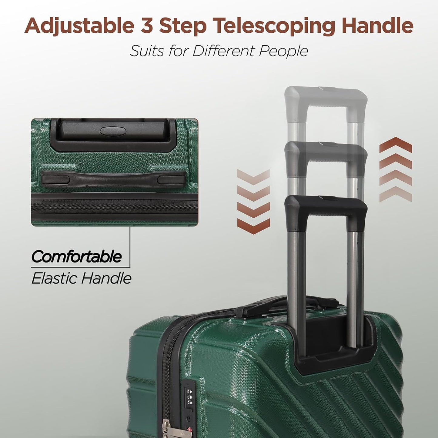 Luggage Sets Suitcases with Wheels Suitcase set Hardshell Luggage sets Clearance Luggage sets with TSA Lock 20/24/28 Inch Luggage Lightweight Suitcases with Wheels (Jasper)