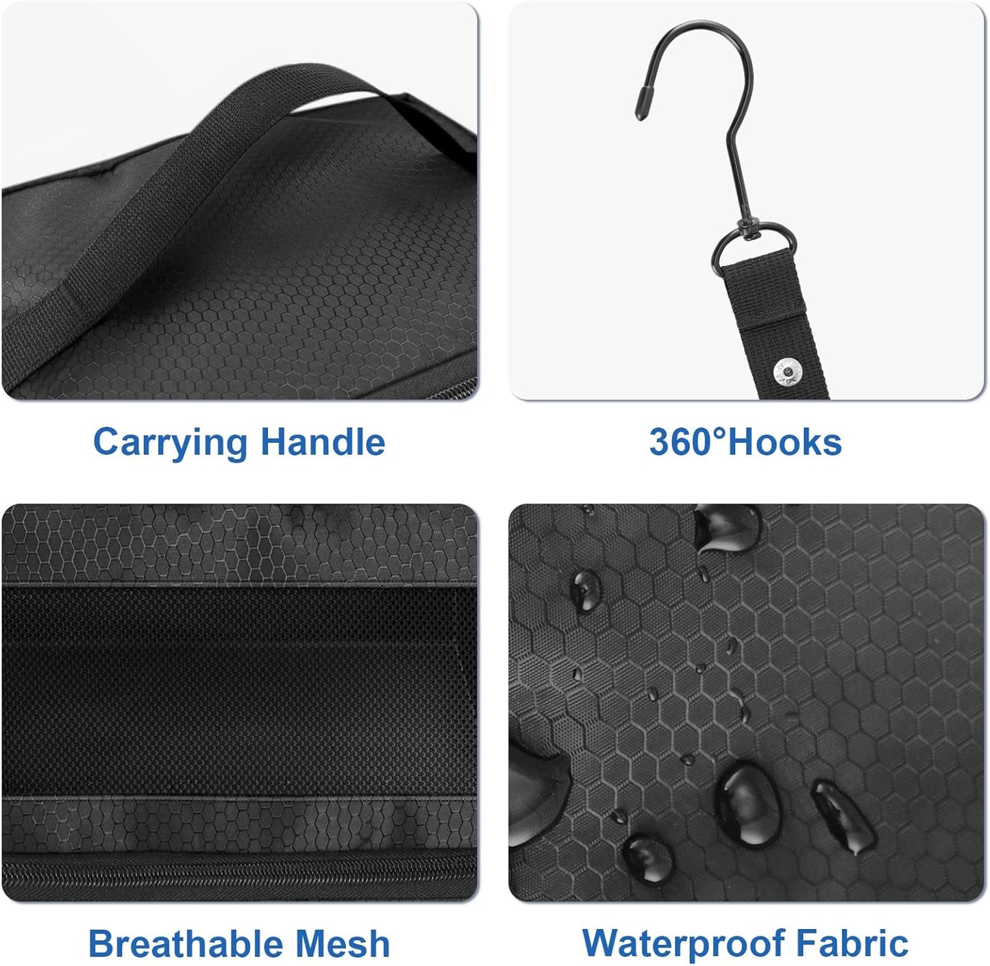 Suitcase Organizer, Travel Luggage Organizer Portable Hanging Travel Shelves Collapsible Hanging Packing Cubes for Carry on Suitcase