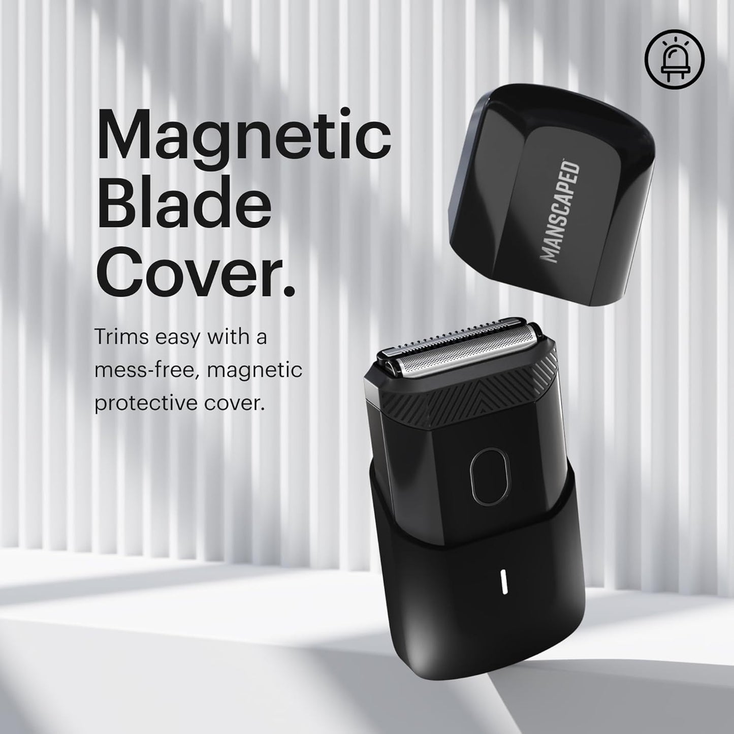 MANSCAPED® The Handyman™ Compact Face Shaver – Portable Men’s Travel Facial Hair Groomer, USB-C Rechargeable Razor, Electric Foil Face Shaver, Waterproof, Cordless, Dual-Action SkinSafe® Foil Blades