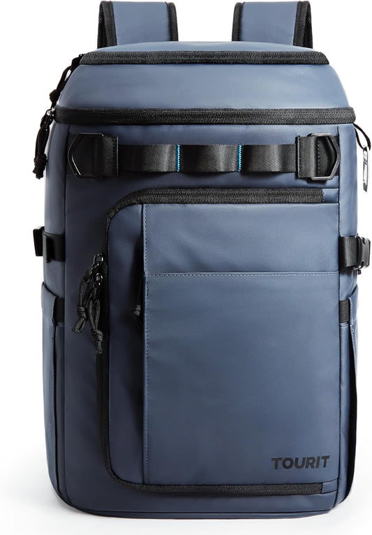 TOURIT 38 Cans Backpack Cooler: Leak Proof Waterproof 2 Insulated Compartments Soft Cooler Bag Beach Travel Camping Picnic
