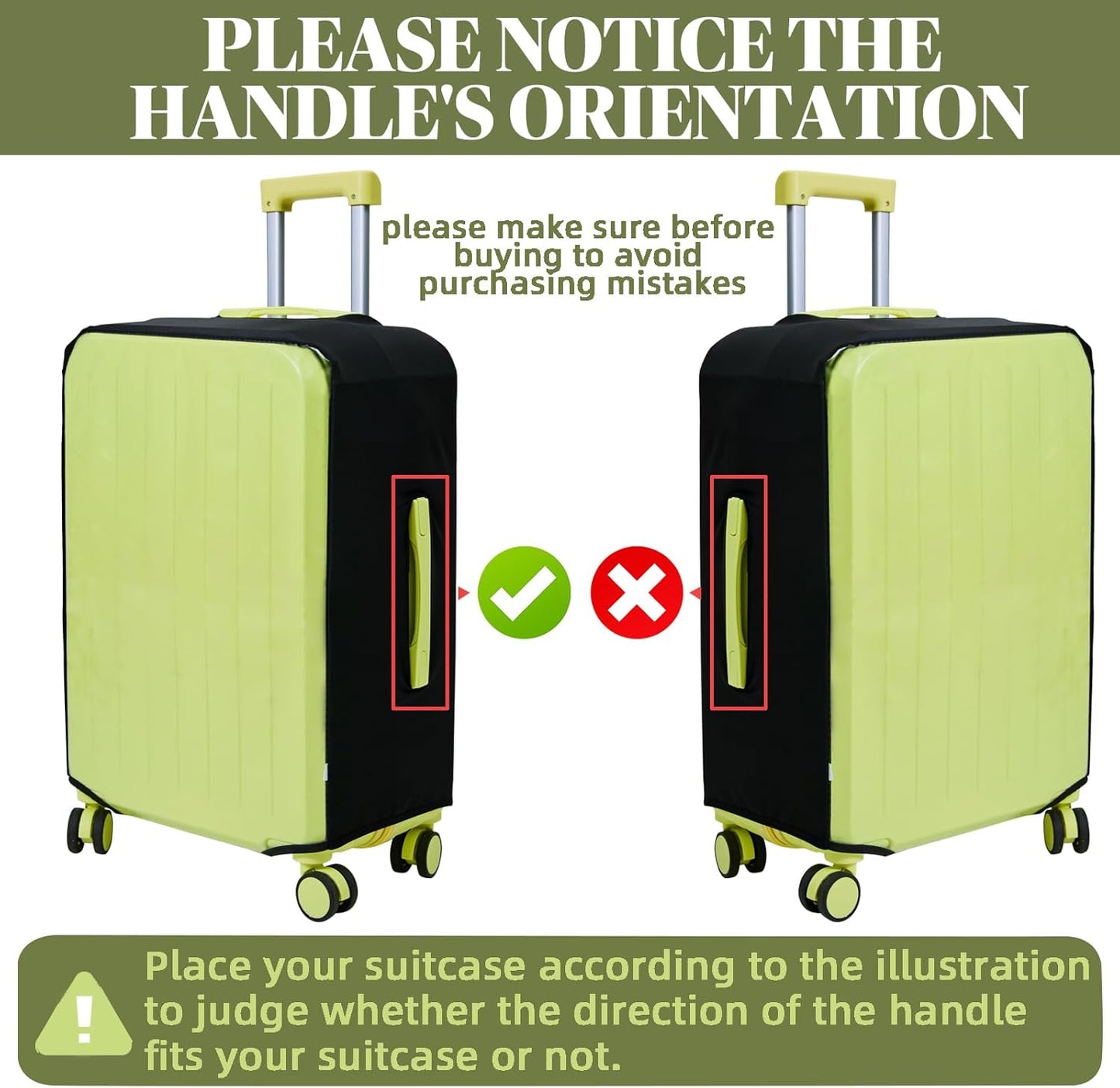 Clear Luggage Cover Protectors For Suitcases,Elastic Transparent waterproof PVC Suitcase Covers Protector Fit 20-30 Inch wheeled Luggage (26")
