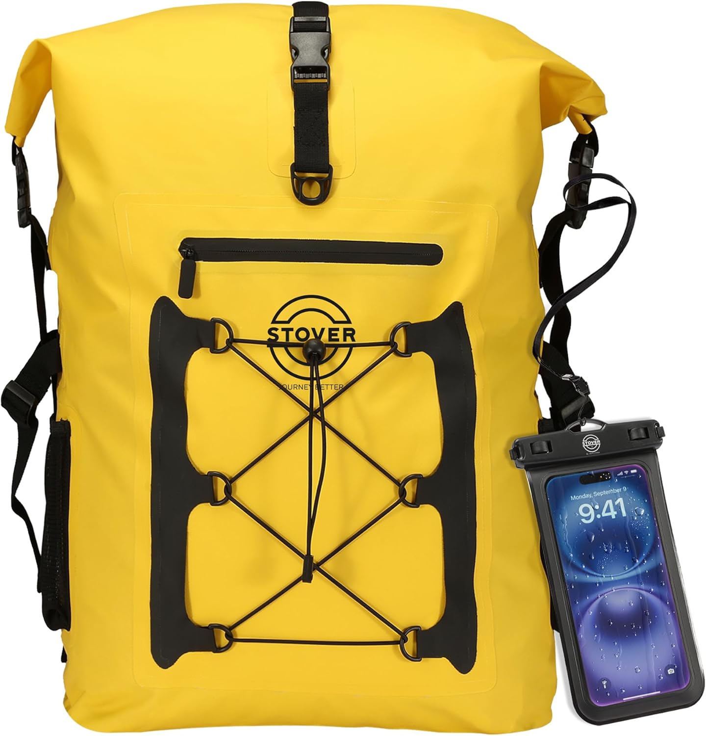 STOVER 5/10/25/30/40/55L Waterproof Backpack- Floating Dry Bag for Kayaking, Travel, Beach, Hiking, & Camping, Men/Women