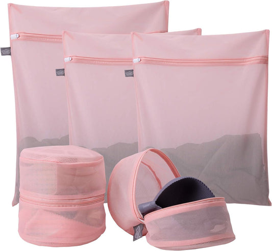Kimmama Laundry Bag Mesh Wash Bags, Washing Machine Wash Bag, Net Washer Sack with Zipper, Dryer Pouch for Cleaning and Drying Cloths, Garment, Sweater, Delicates, lingerie, Bra, Pant, Sock, Toys