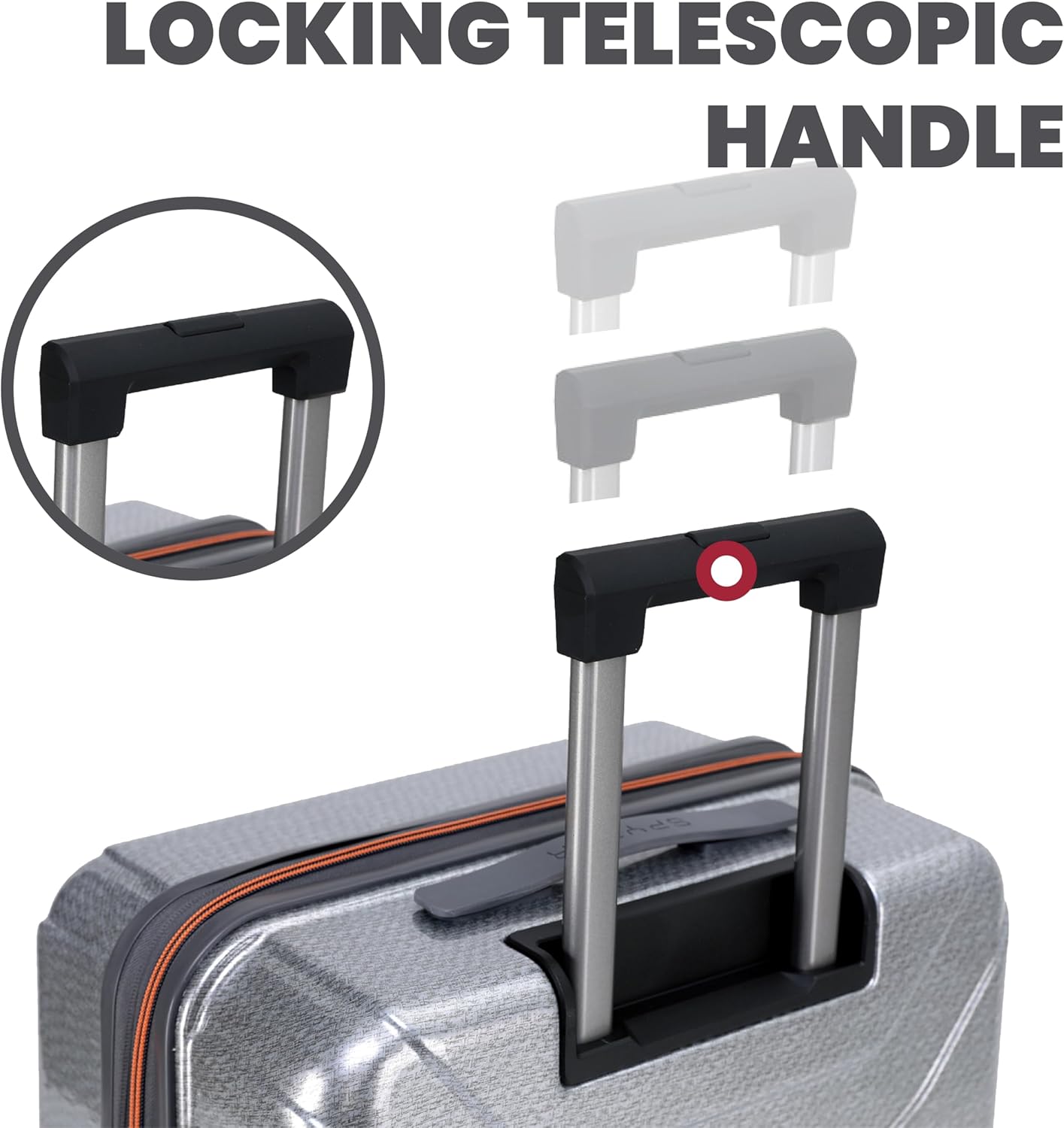 Spyder Traverse 3 Piece Luggage Set, 360° Spinner Wheels, TSA Approved Lock, (20 Inch Carry On, 25 Inch Medium, 29 Inch Large), Silver