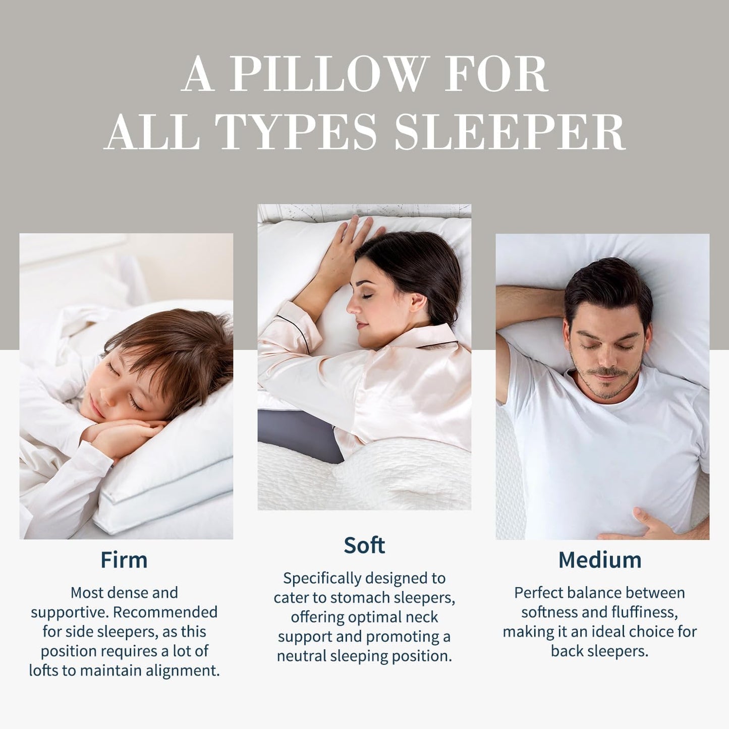 Globon Luxury Feather Down Pillow King Size,Low Soft Gusseted Bed Pillows for Sleeping, Hotel Collection Fluffy Pillow, 18"X34", Set of 2