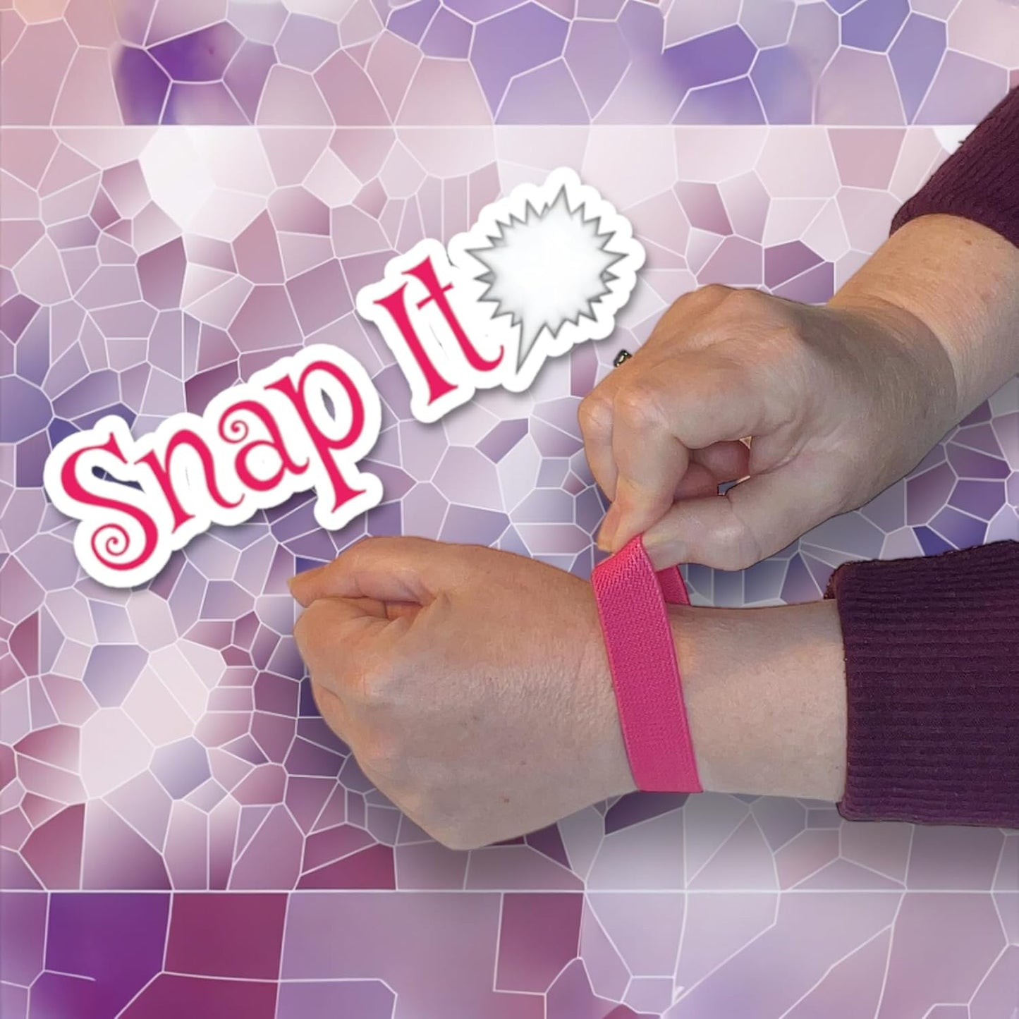 AcuBalance Motion Sickness Bracelets – Comfortable Waterproof Acupressure Band for Natural Nausea Relief, Ideal for Travel (Pair), Pink (XLarge 9)
