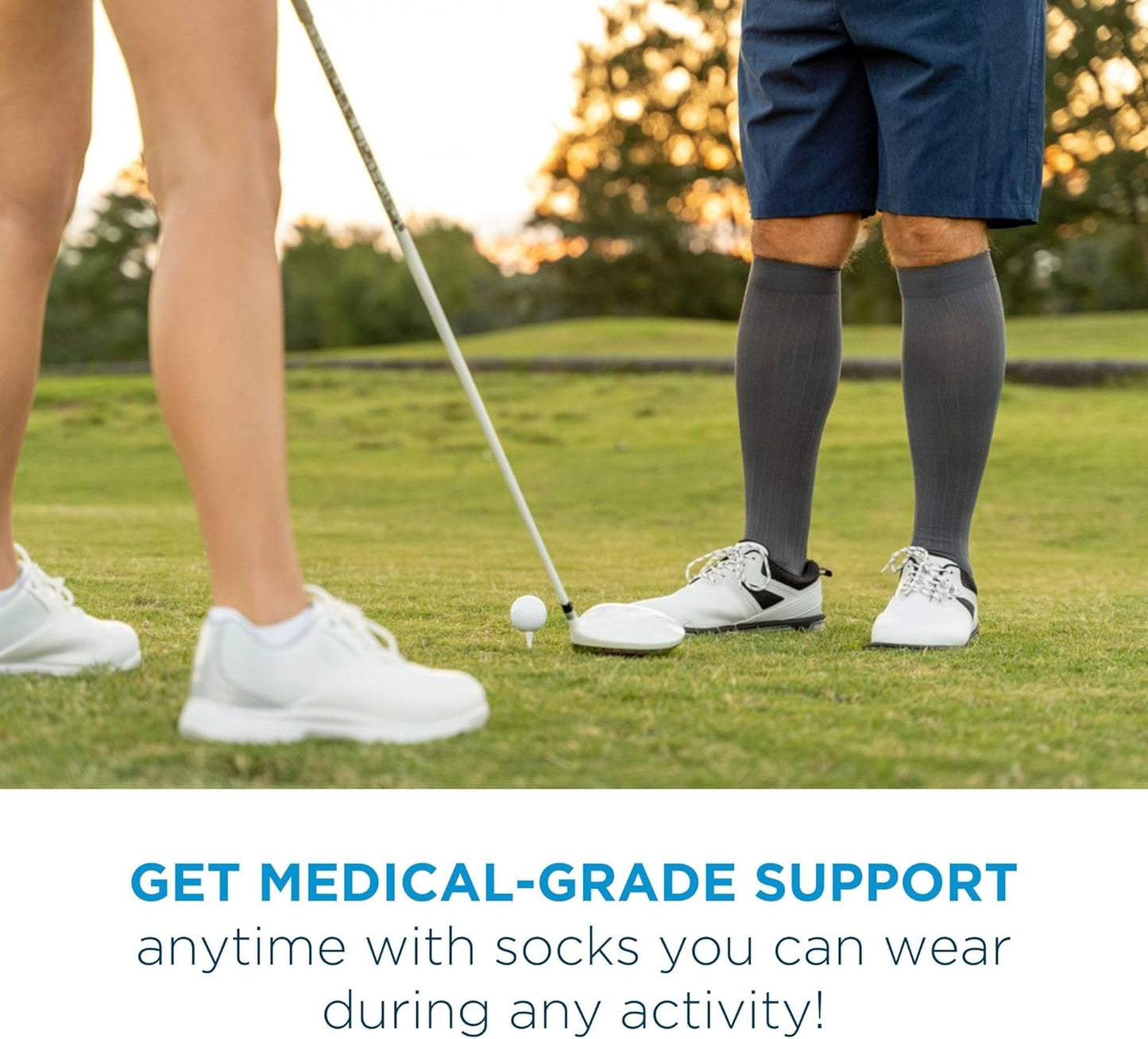 Medical Grade Compression Socks for Men & Women 15-20 mmHg by OrthoSleeve (Black w/Stripes, Small)