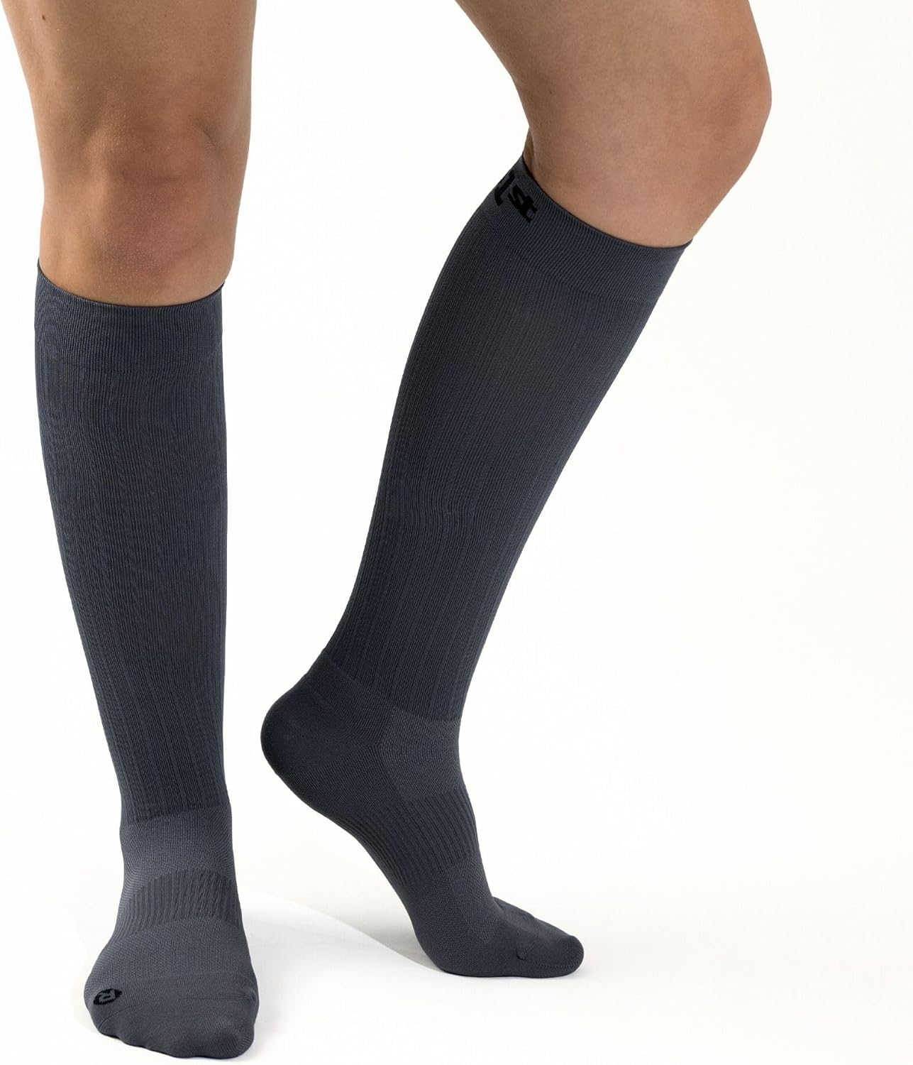 Medical Grade Compression Socks for Men & Women 15-20 mmHg by OrthoSleeve (Grey, Small)