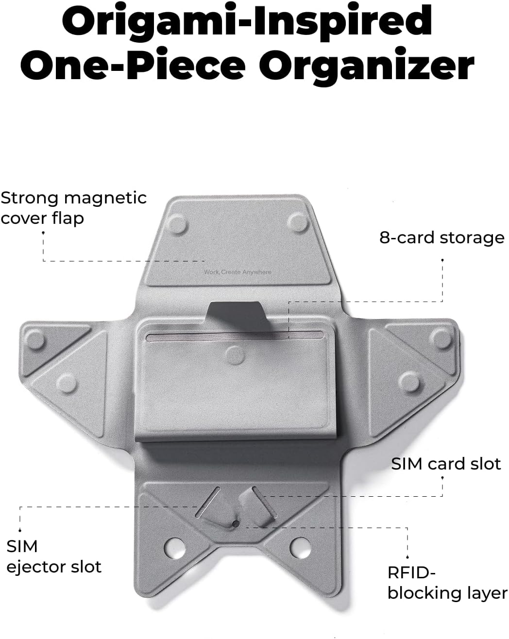 MOFT Magsafe Wallet, 8-Card Holder, Magnetic Phone Stand with Pull to Access Design, RFID Blocking, Angle Adjustment & MOVAS Minimalist Snap Field Wallet for Men Travel Essentials, Taupe