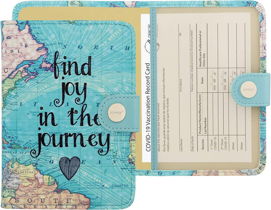 ZOPPEN Passport Holder Women, Passport Cover Travel Wallet Rfid Blocking Passport Wallet Cover Case Travel Essentials Document Organizer, Map