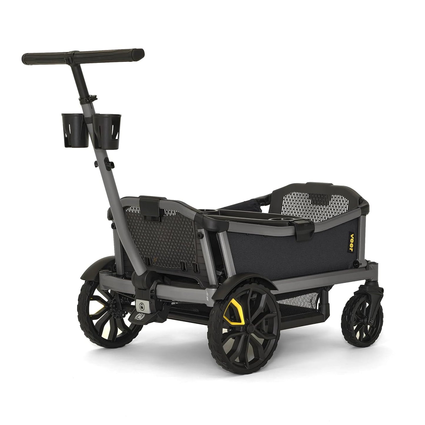 Veer Cruiser City XL | Premium Urban Wagon Stroller for Babies, Toddlers, and Kids | Traditional Stroller Push Steering | JPMA Certified | Lightweight and Collapsible | 4 Seater