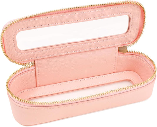 Travel Clear Makeup Bag Set, TSA Approved Cosmetic Bag Case with Zipper Portable Makeup Pouch Toiletry Bag Women Traveling Cosmetic Organizer Storage Bag Car Organizer Car Essentials for Women