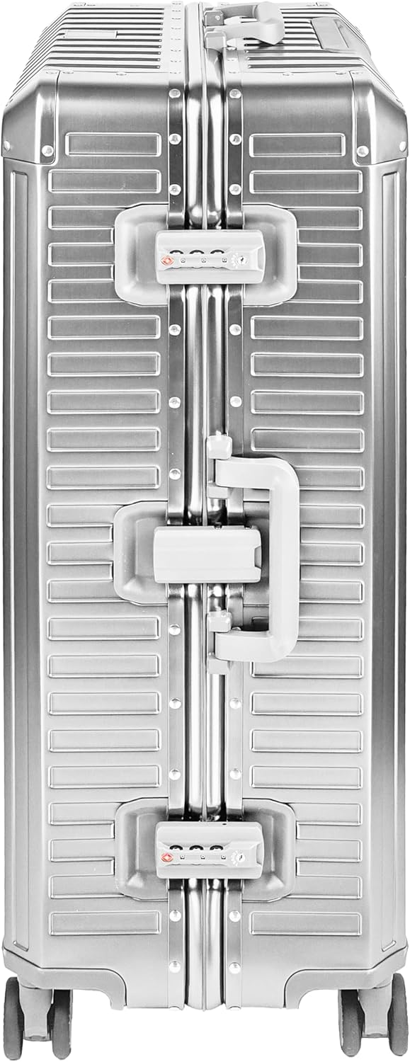 All Aluminum Luggage Suitcase 3 Sizes (20",26",29") TSA Lock Silver (26")