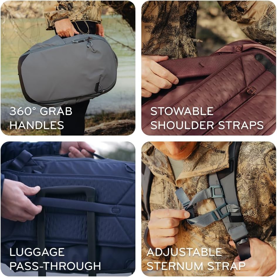 Peak Design Travel Backpack 30L, Sage, Expandable 27-33L Design, Rear and Top Access, Weatherproof Shell, Laptop Sleeve, Ideal for Travel or Everyday Carry, Versatile Backpack for Men and Women