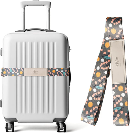 Luggage Straps for Suitcases,Adjustable Luggage Elastic Belt, Travel Essentials for Airport,Station, Vibrant Designs, Mori Girl