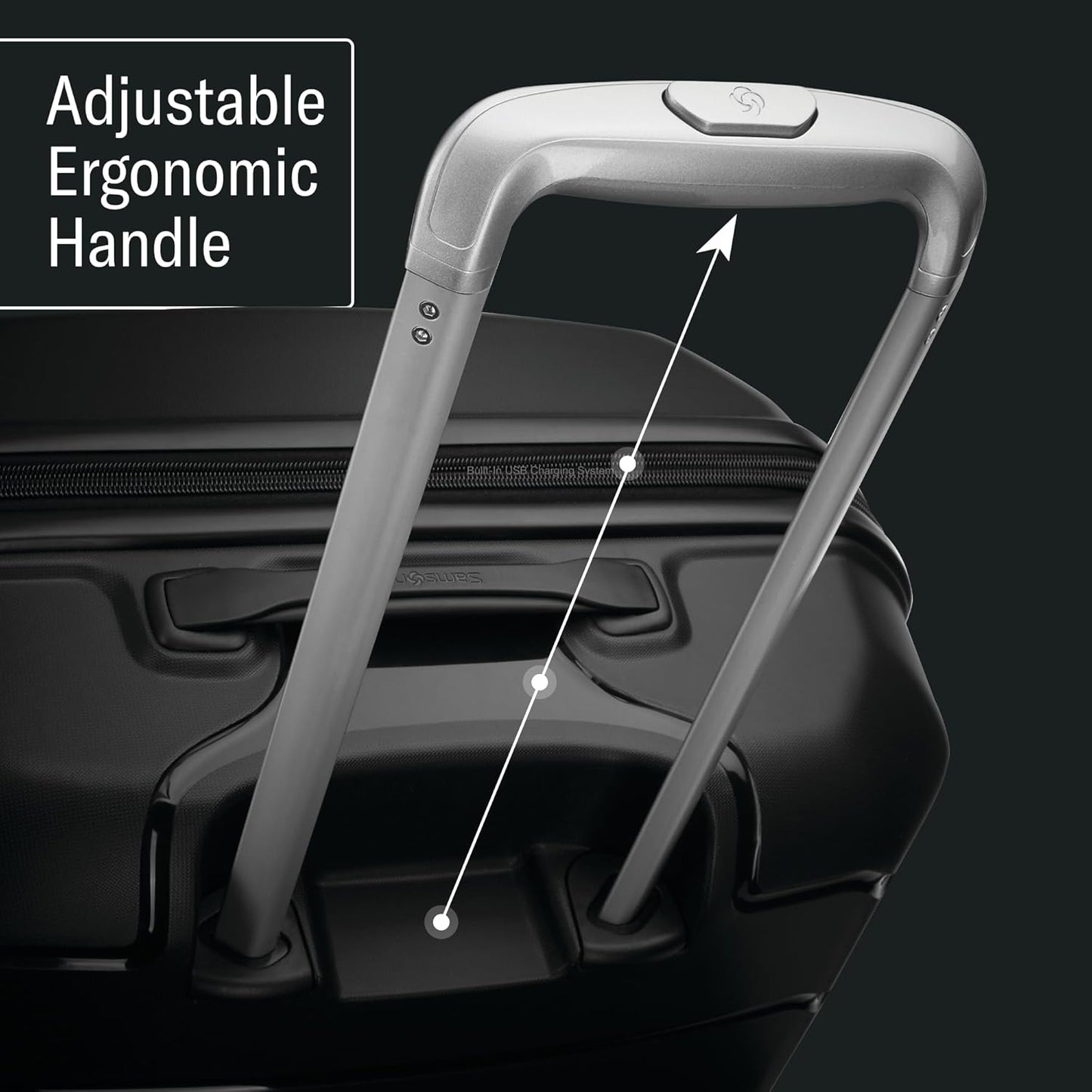 Samsonite Freeform 28-Inch Large Luggage with Dual 360° Spinner Wheels - Checked Suitcase - TSA Lock, Airline-Approved - Lightweight Durable Polypropylene Expandable Hardshell - Navy