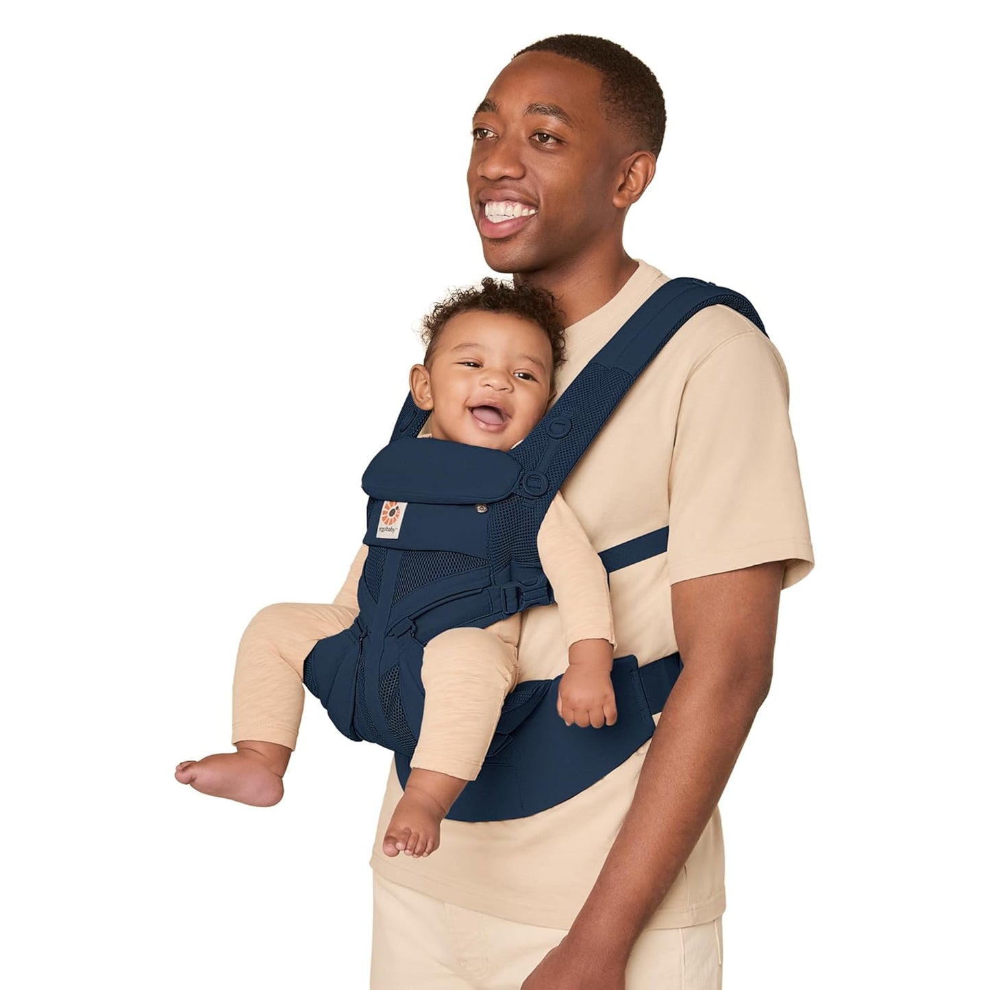 Ergobaby Omni Classic (formerly OMNI 360) All-Position Baby Carrier for Newborn to Toddler with Lumbar Support and Cool Air Mesh, 7-45 Pounds, Midnight Blue, One Size