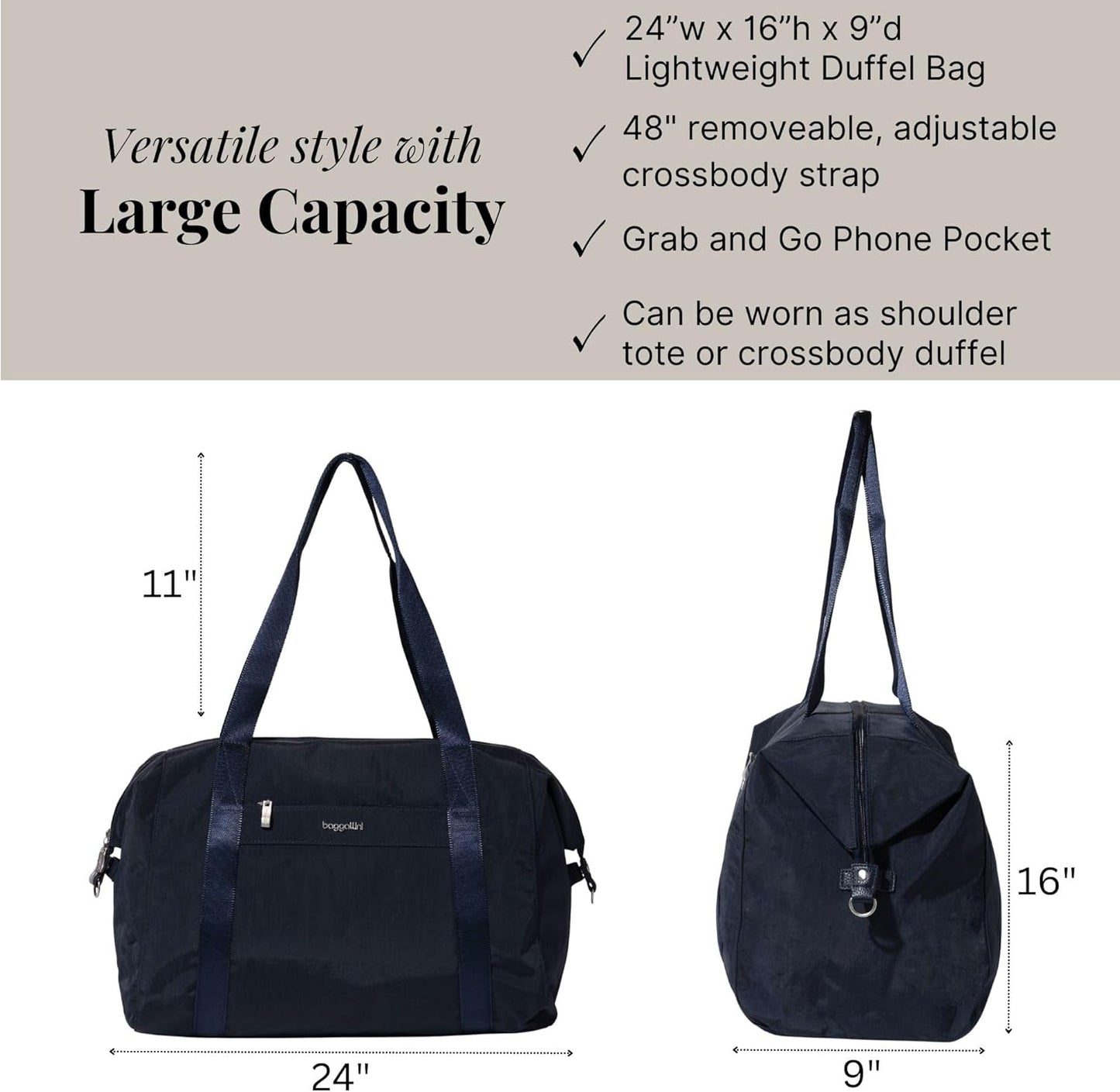 Baggallini Women's Day Large Duffel