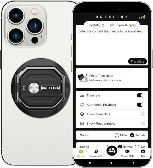 3-in-1 AI Translator Recorder, Language Translator Device, NO FEE for Translate & Transcribe, 140+ Language Translator, Online/Offline/Video/Photo Translation for Meeting Lecture Travel (Version 1)