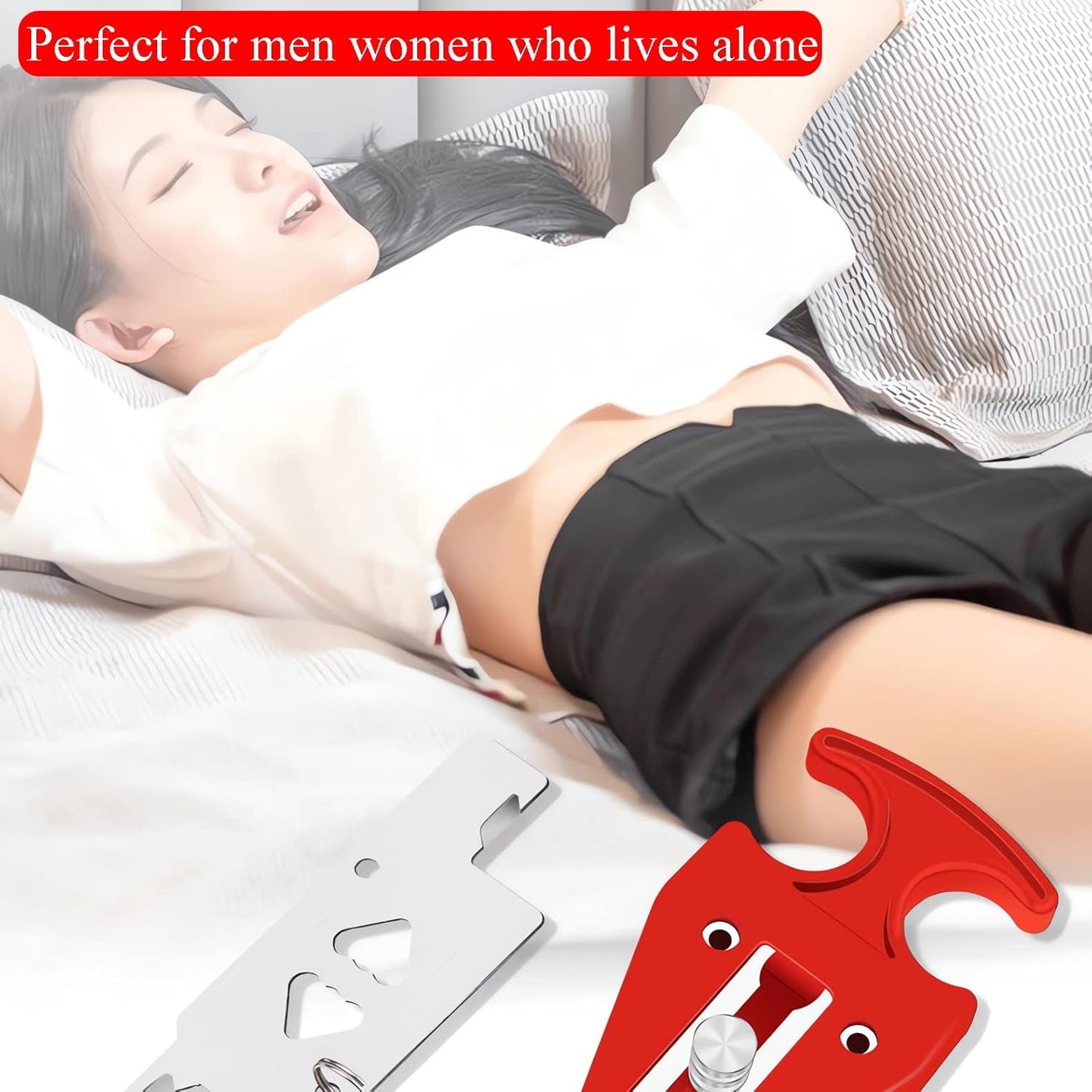 Portable Door Lock for Hotel Home Apartment, Door Blocker Security No Drill Door Lock for Privacy and Safety Portable Safety Locks for Kid Women