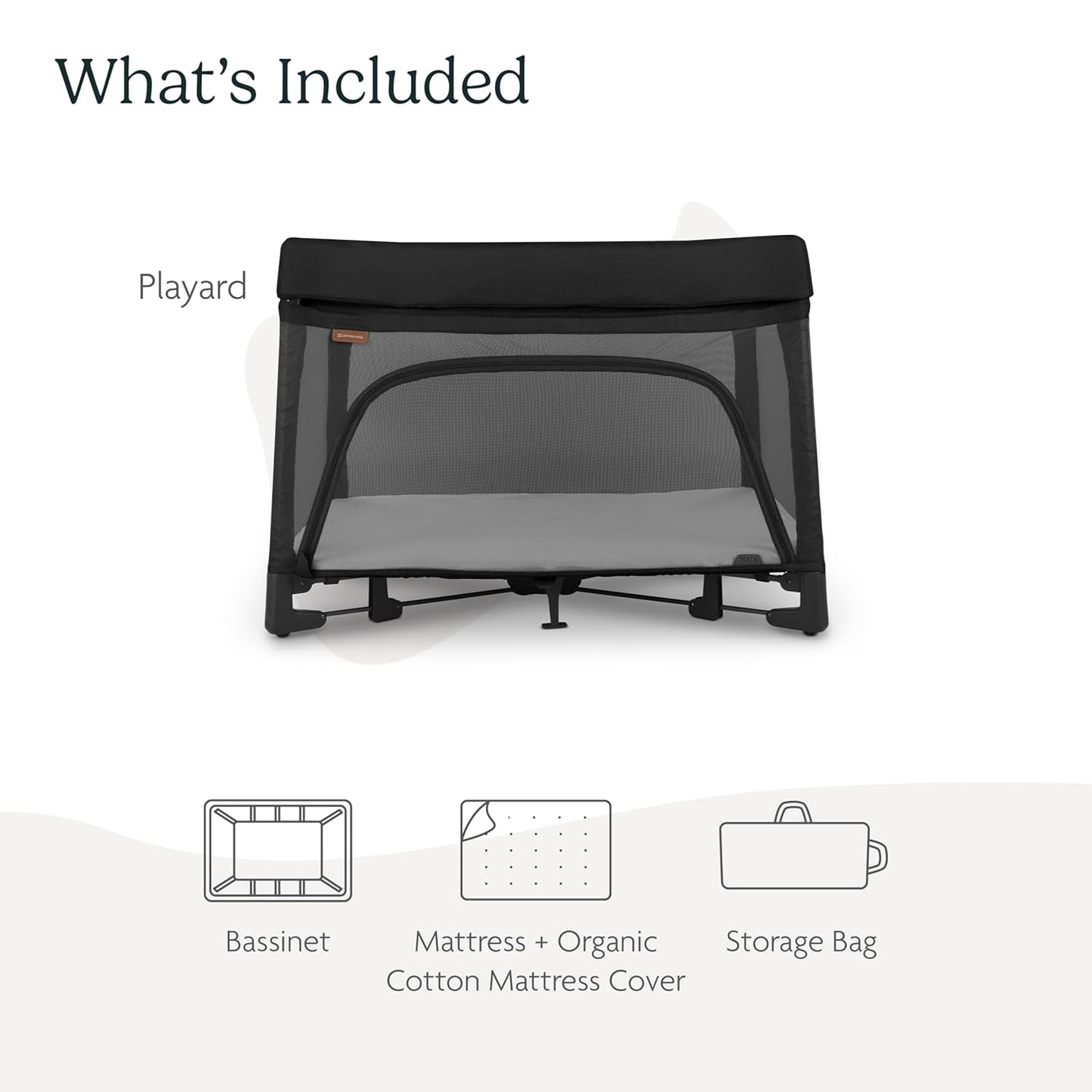 UPPAbaby Remi Playard | Deluxe 3-in-1 Portable Playard, Bedside Bassinet + Travel Crib| Mesh Bassinet, Mattress, Organic Cotton Mattress Cover + Storage Bag Included | Jake (Charcoal)